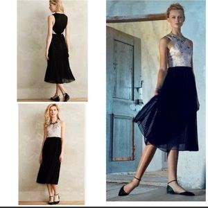 Nomad Morgan Carper x Anthropologie pleated Isobel Cocktail Dress